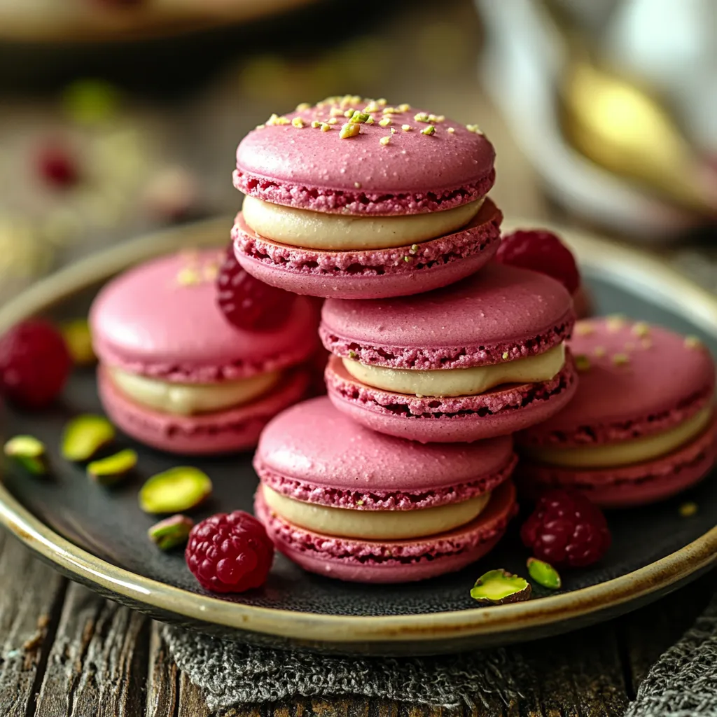 simple Fancy Pistachio Raspberry French Cookies