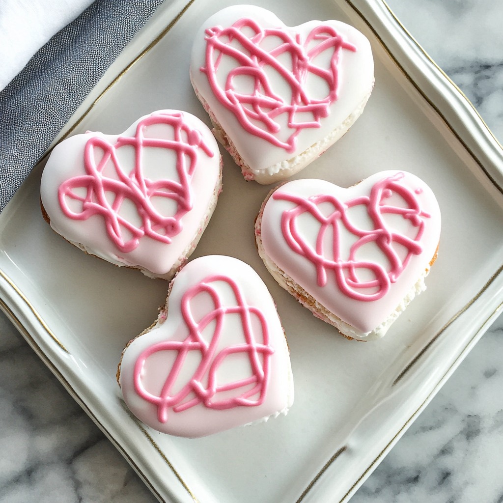 Homemade Valentine Heart Snack Cakes