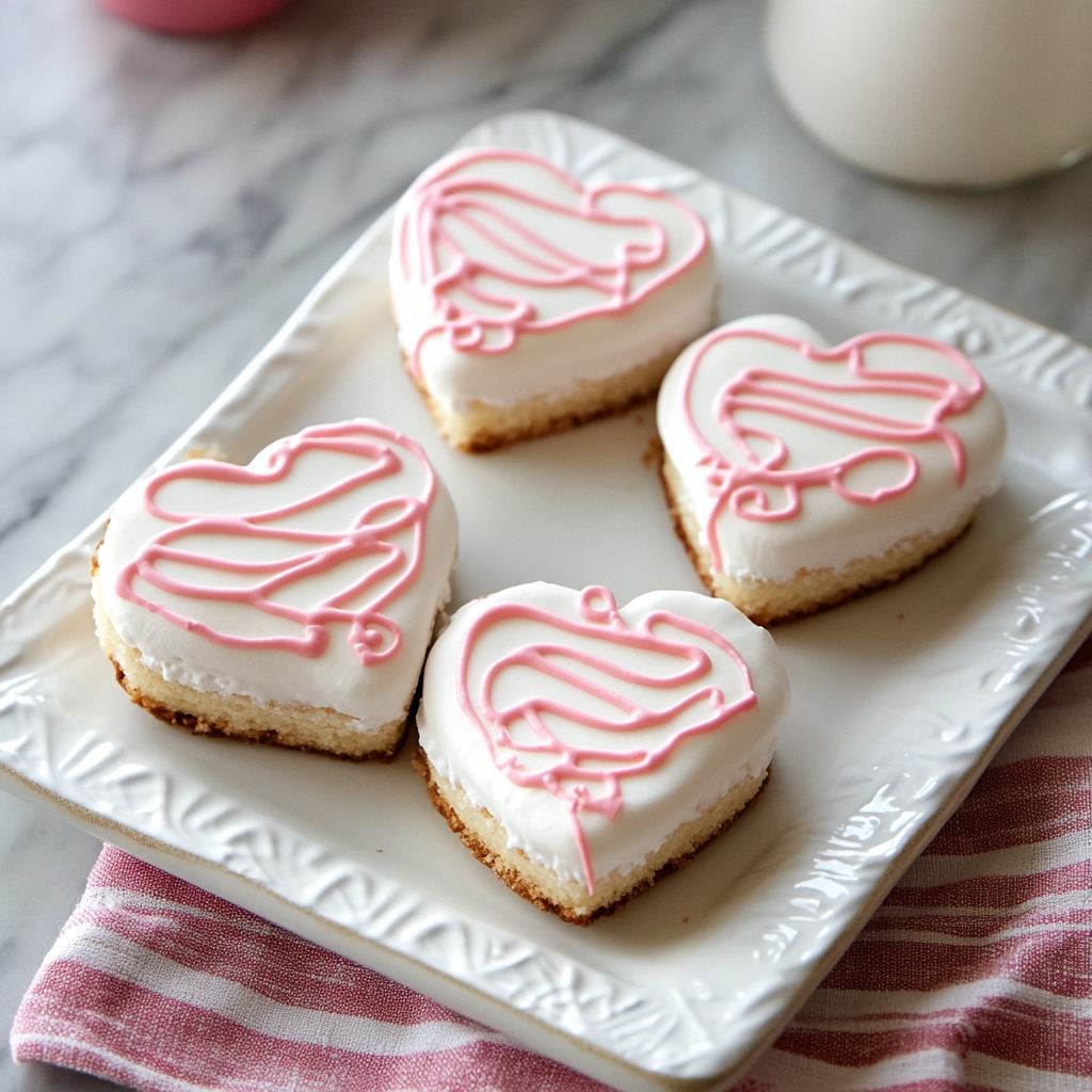 Sweet Valentine Heart Cakes Homemade
