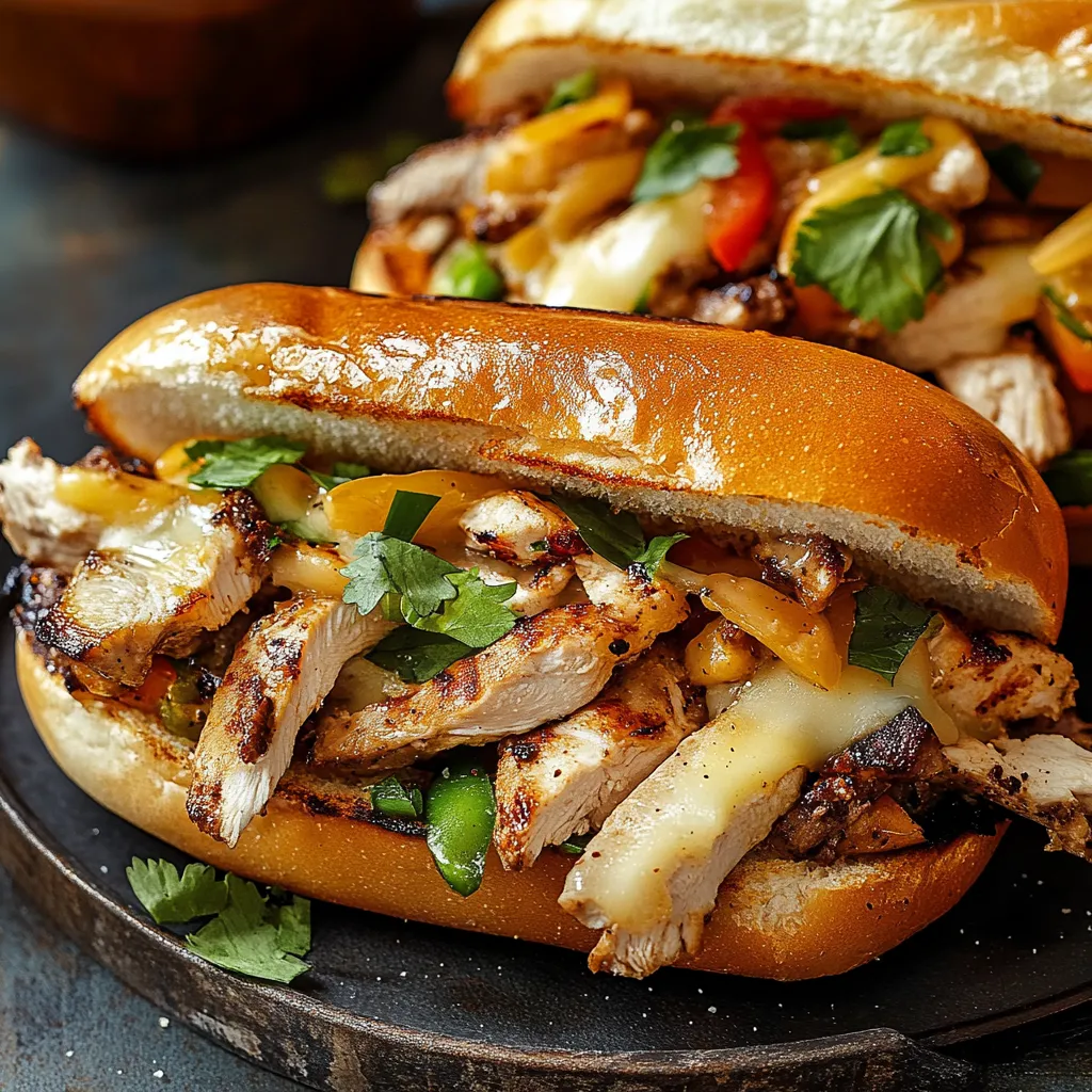 Cheesy Chicken Sandwich Delight