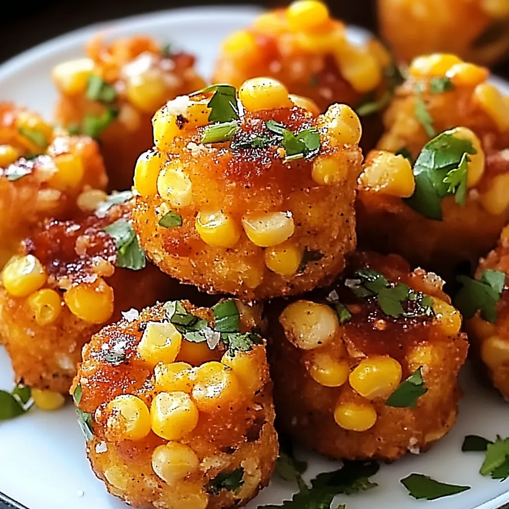 A plate of food with corn and cheese.