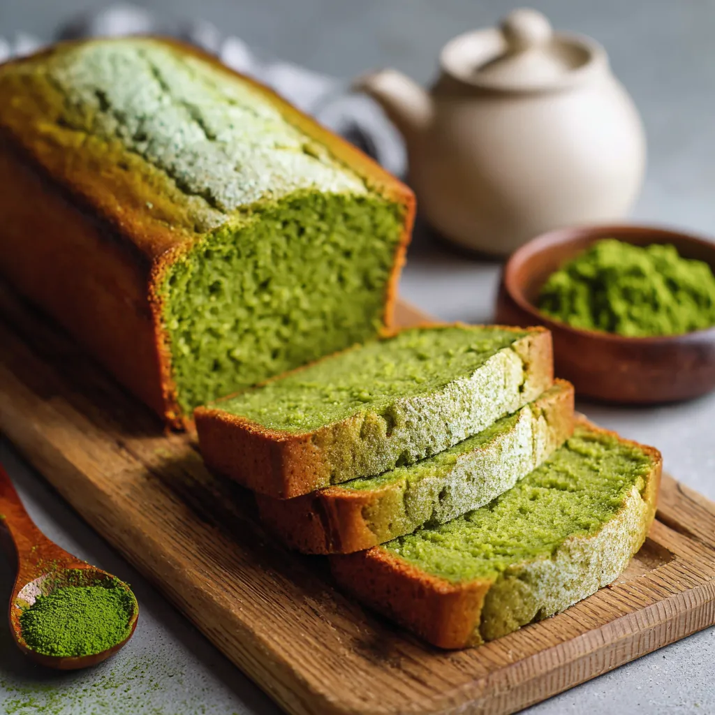 A loaf of bread with green stuff on top.