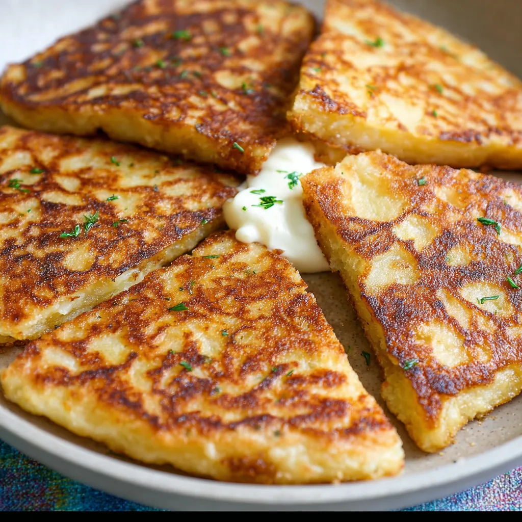 A plate of food with a dollop of sour cream on top.