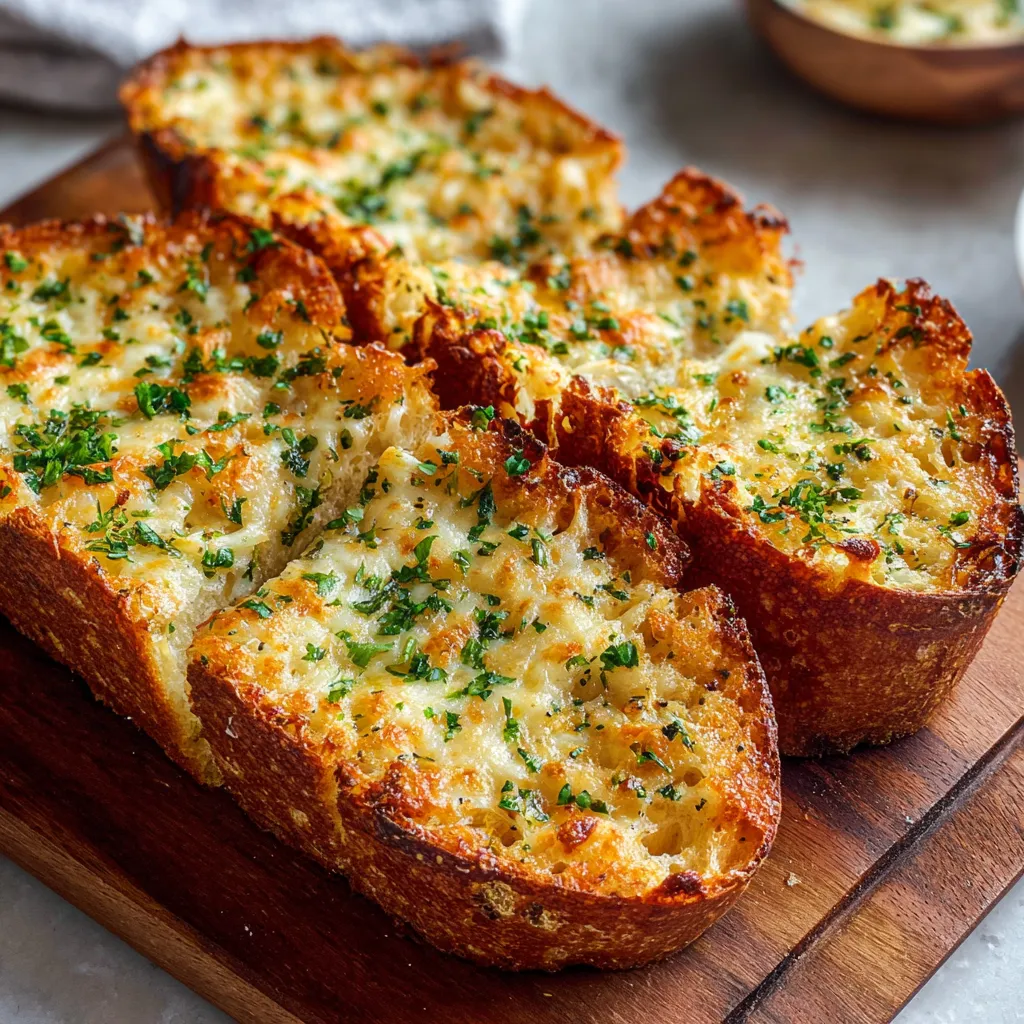 A slice of bread with cheese and herbs on it.