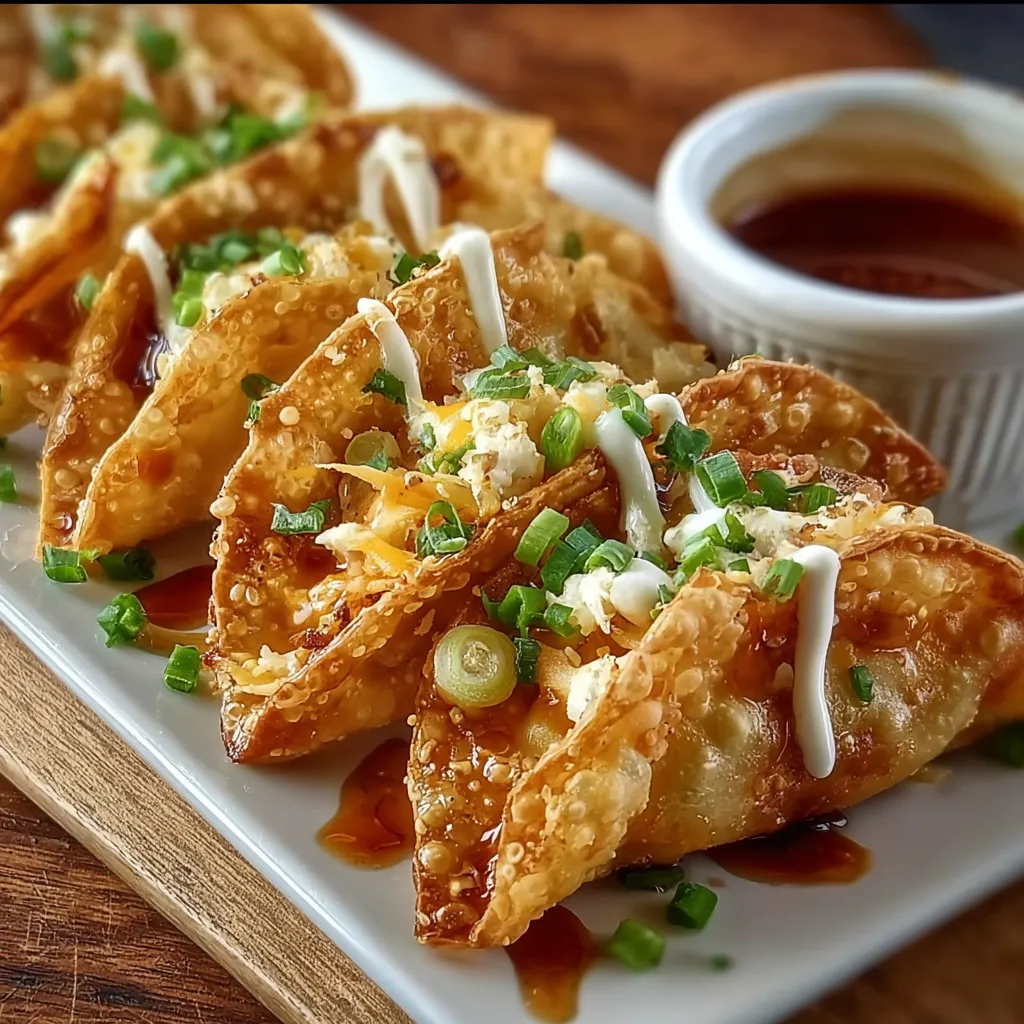 A plate of food with a dipping sauce.