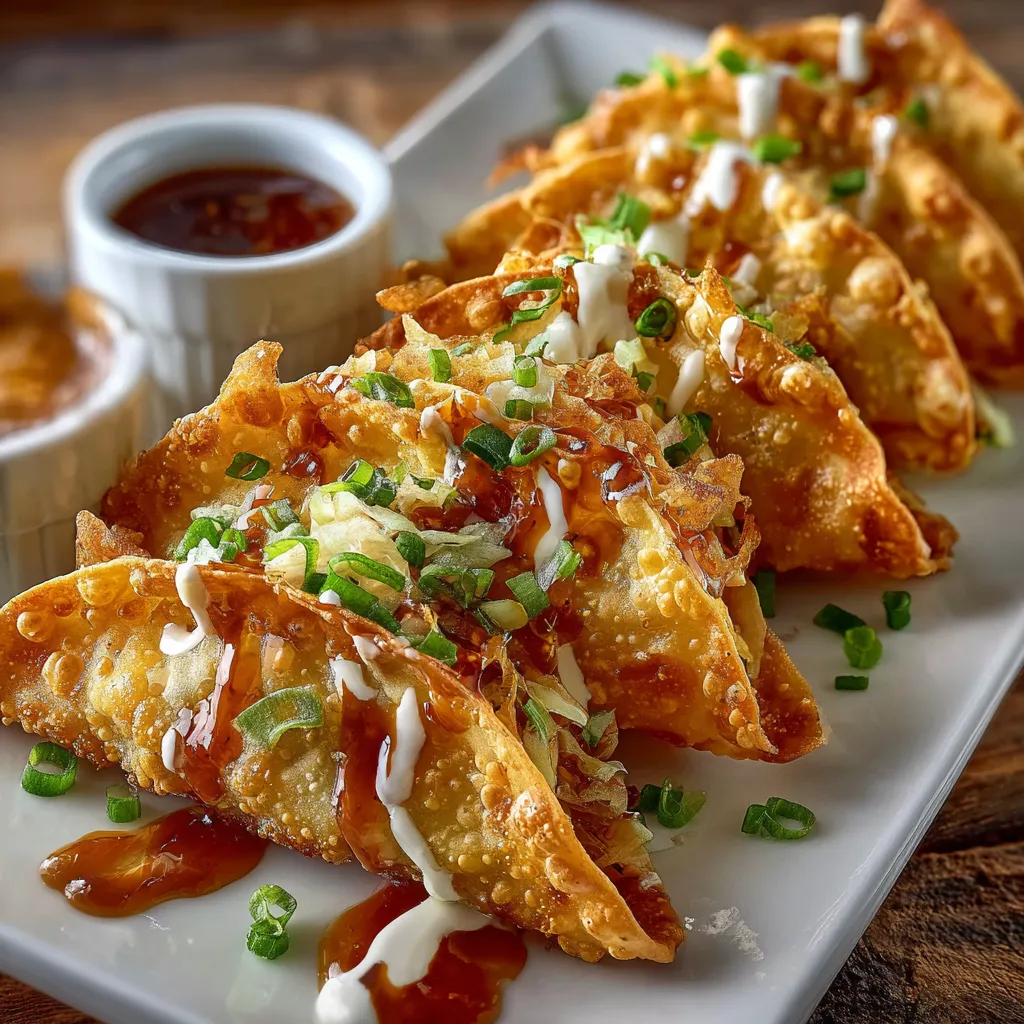 A plate of food with a dipping sauce.