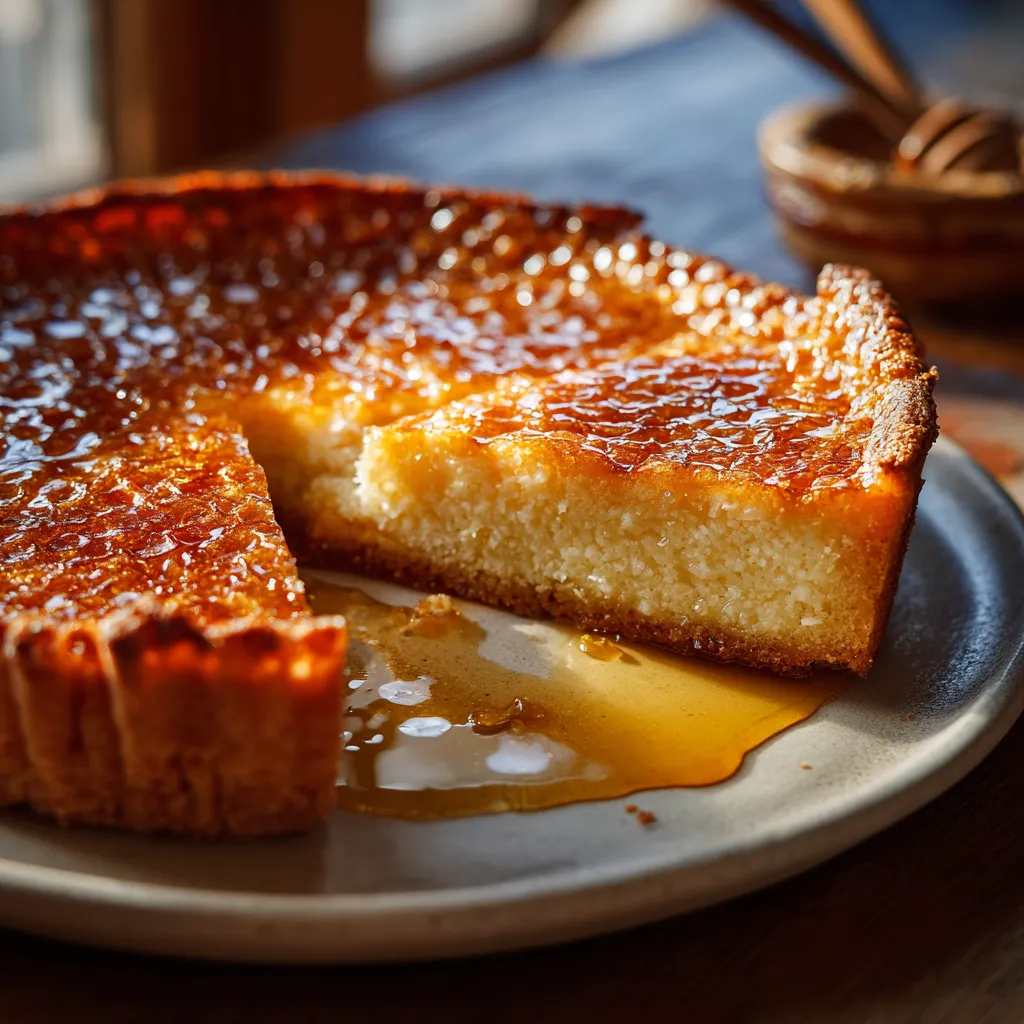 A slice of pie on a plate.