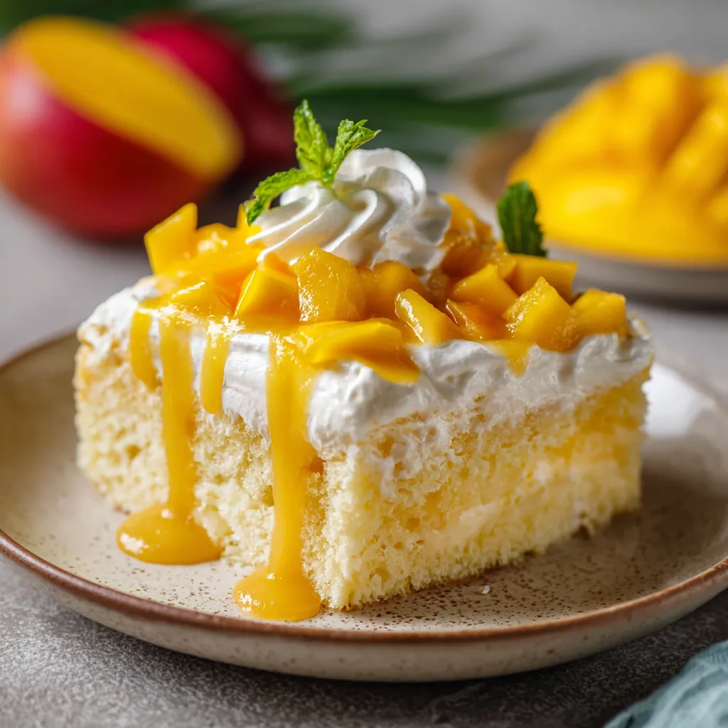 A slice of cake with whipped cream on top.