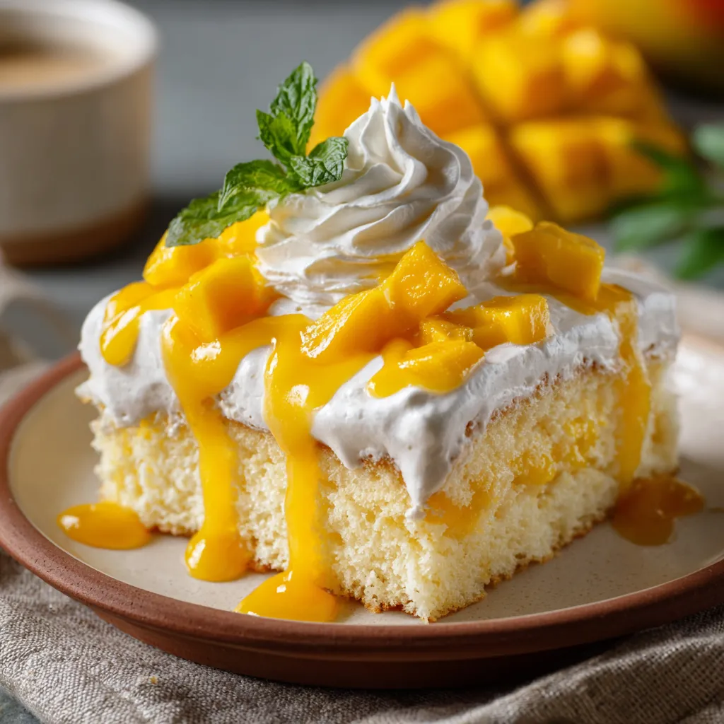A slice of cake with whipped cream on top.