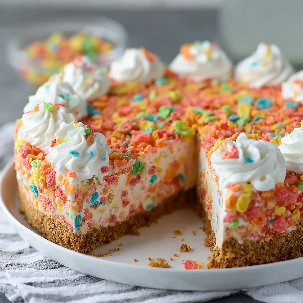 A slice of cake with white frosting and colorful sprinkles.