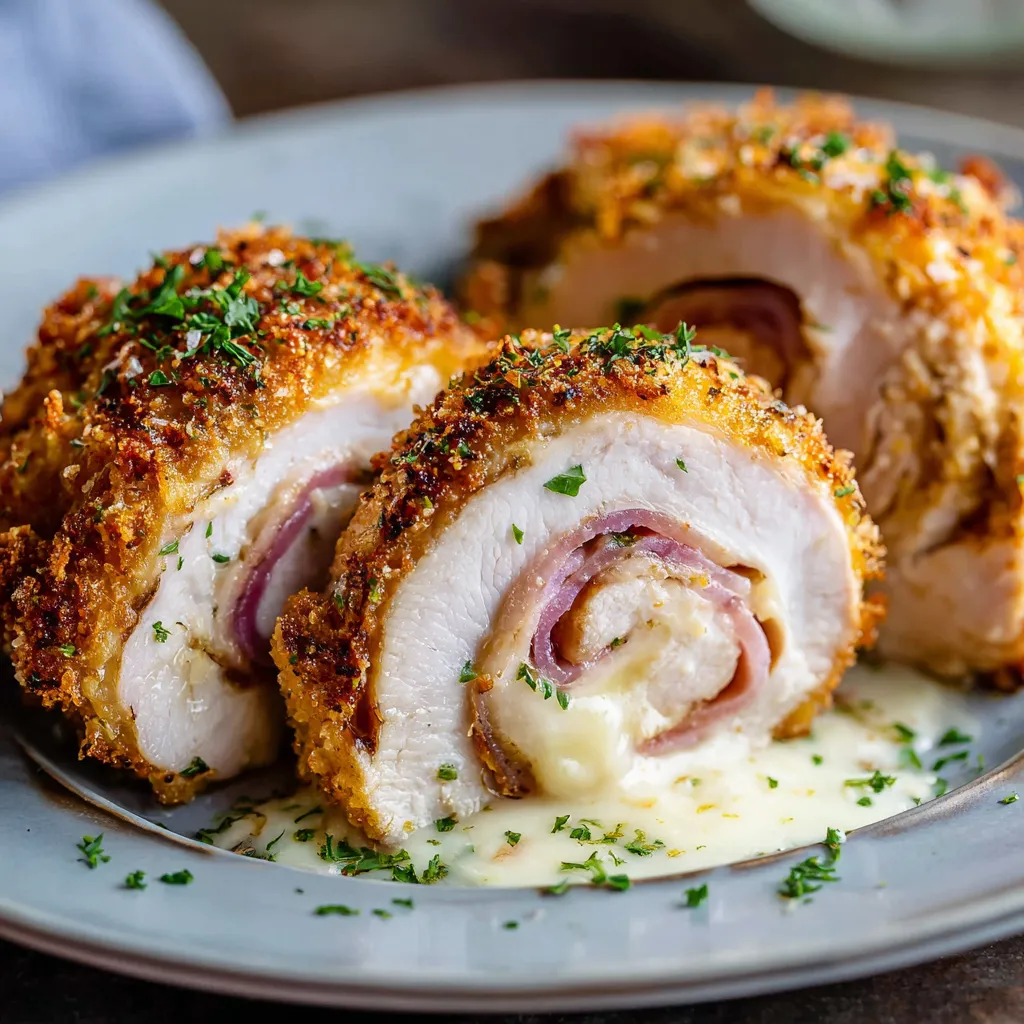 A plate of food with chicken and cheese.