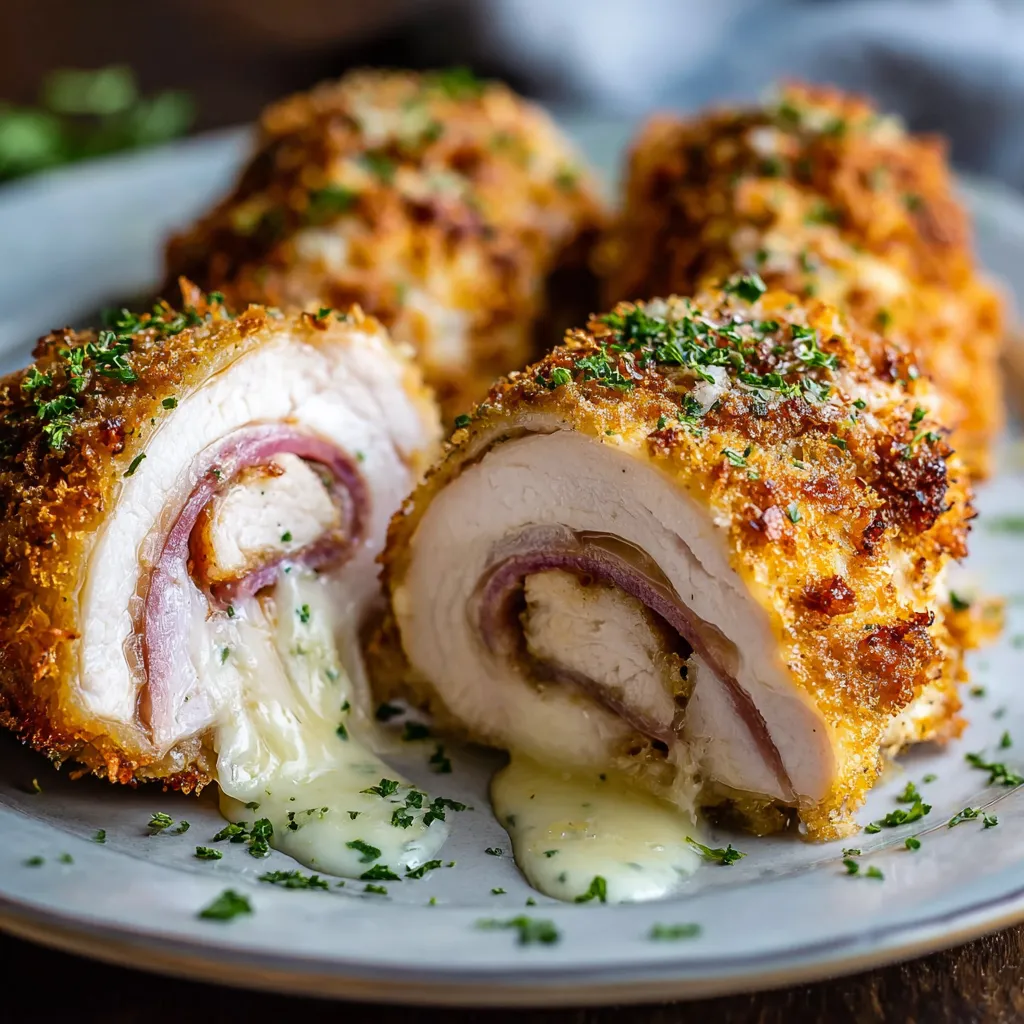 A plate of food with a sauce on it.