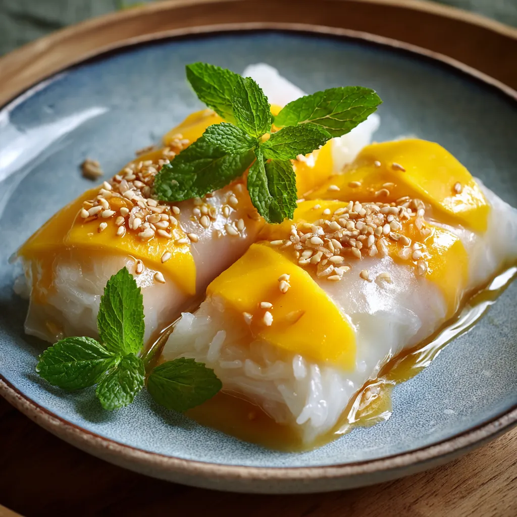 A plate of food with a mint garnish.