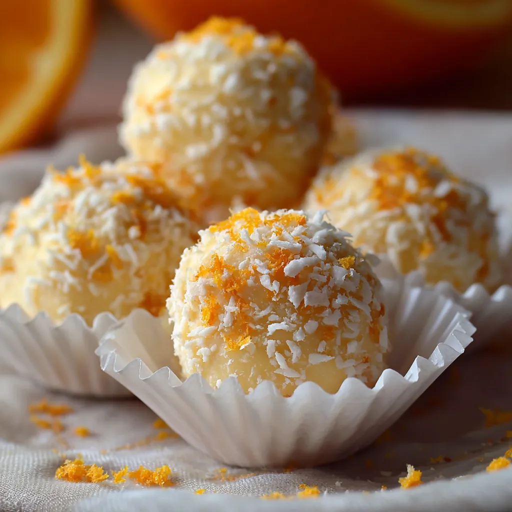 A plate of orange flavored desserts.