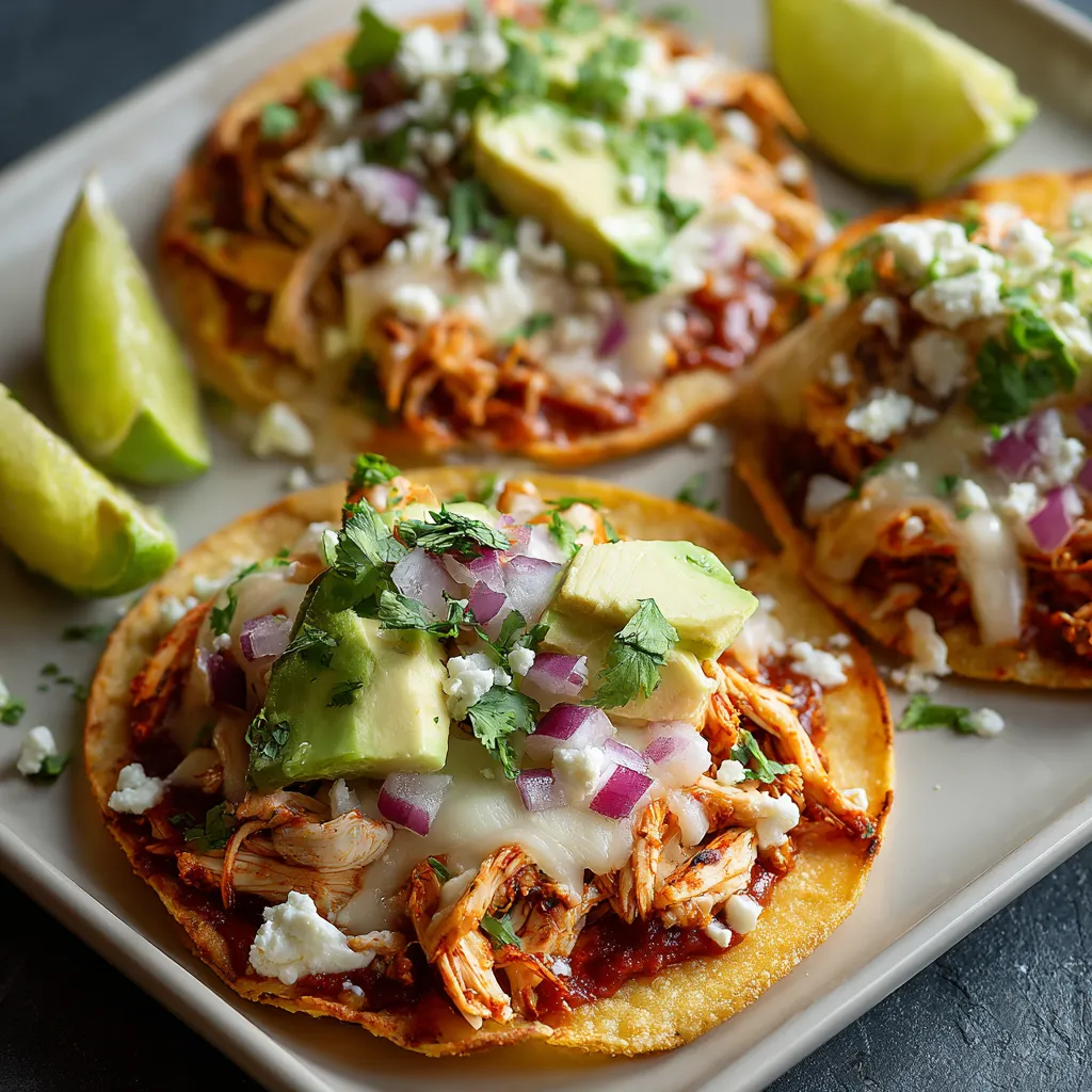 A plate of food with chicken, avocado, and cheese.