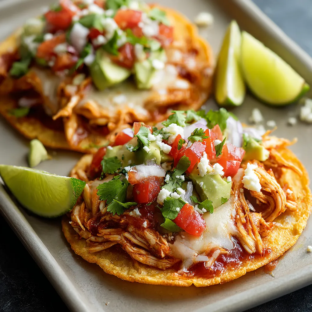 Two tacos with meat and vegetables on a plate.
