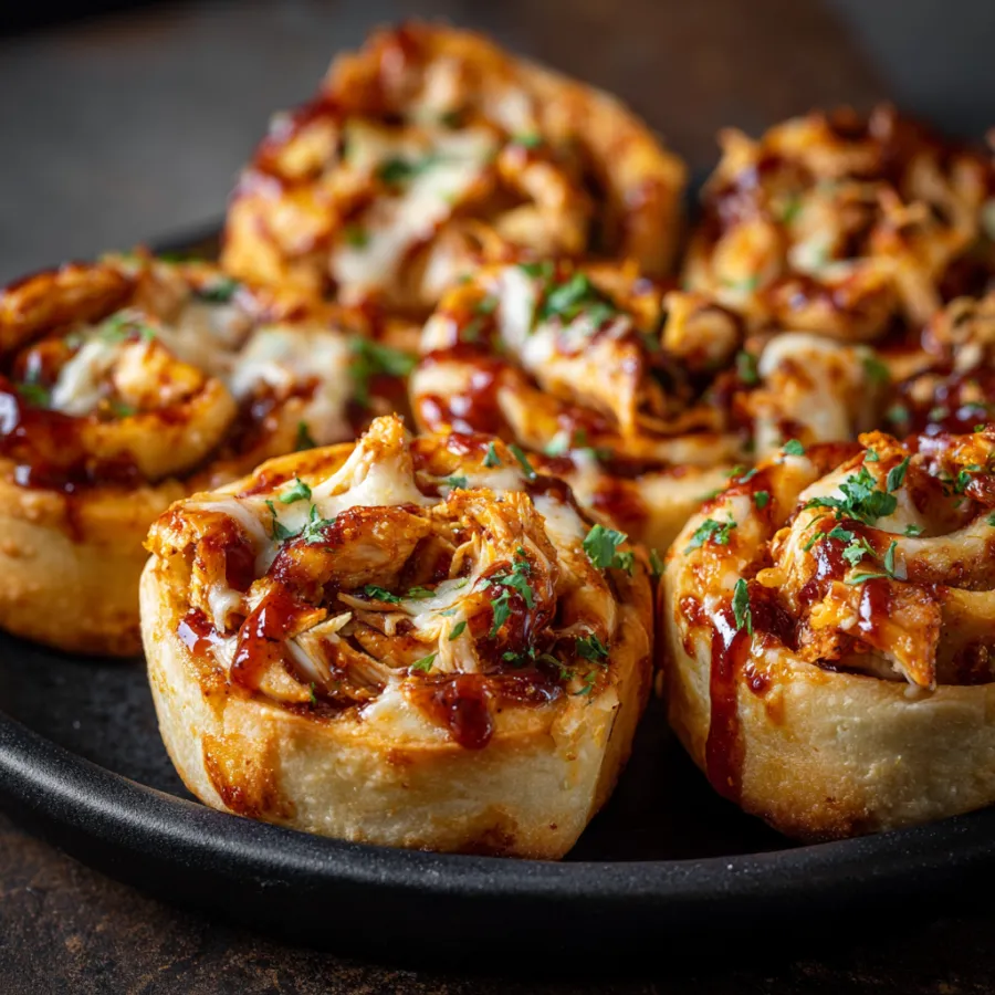 A plate of food with sauce on it.