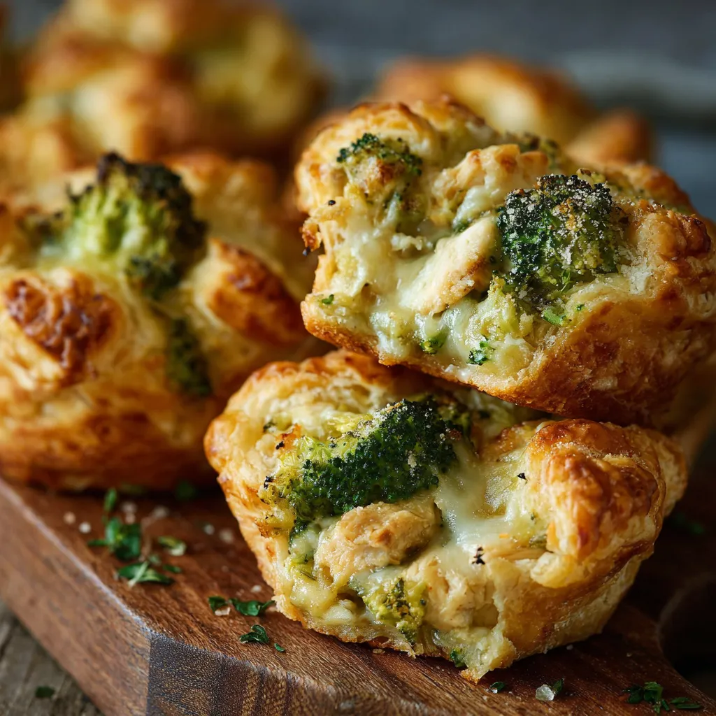A plate of broccoli and cheese muffins.