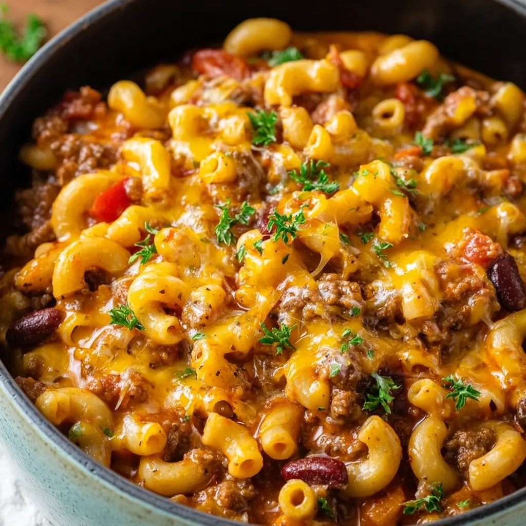 A bowl of macaroni and cheese.