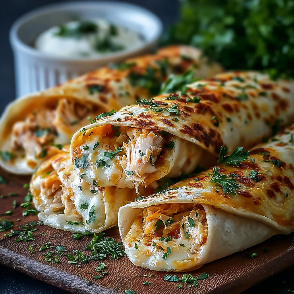 A plate of food with a white bowl of sauce.