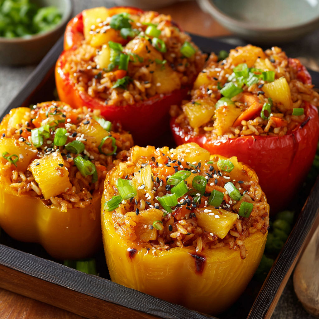 A bowl of food with a pepper in it.