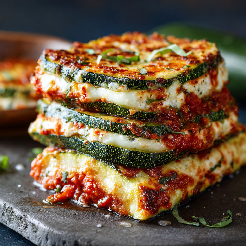Zucchini Ricotta Marinara Melts.