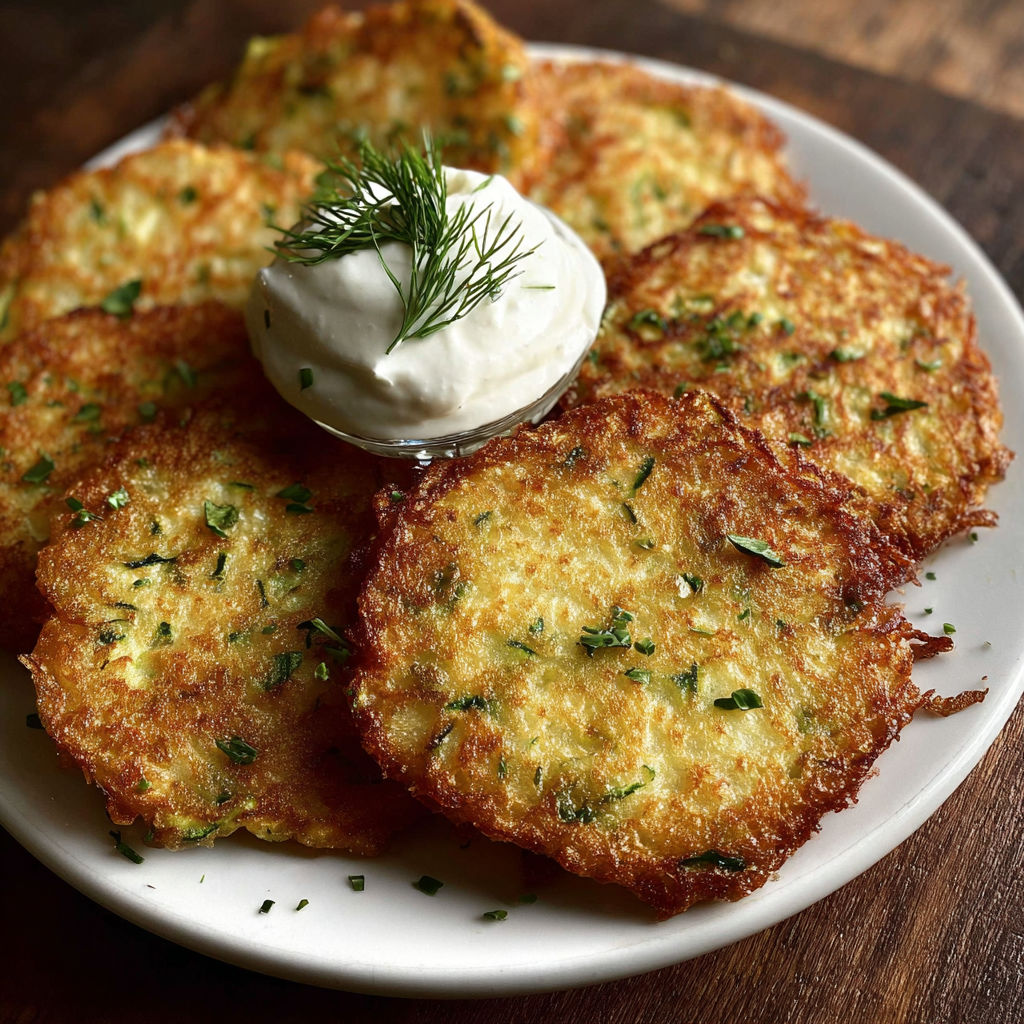 A plate of food with a white sauce on top.