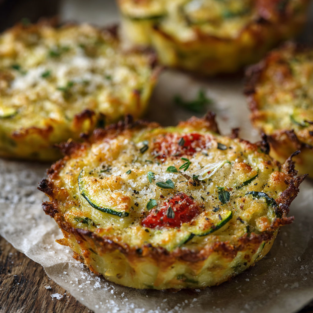 A plate of veggie potato fritters.