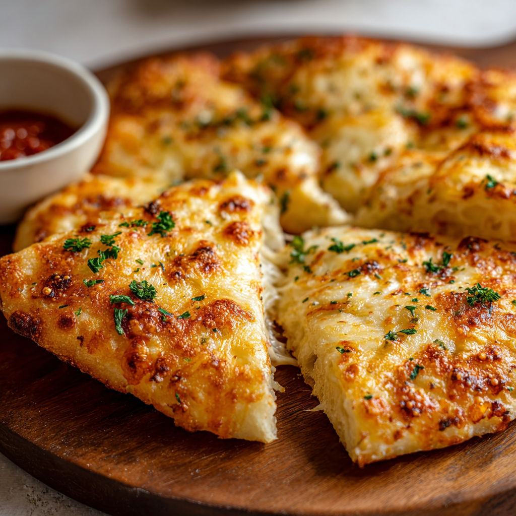 A slice of pizza with cheese and herbs on top.