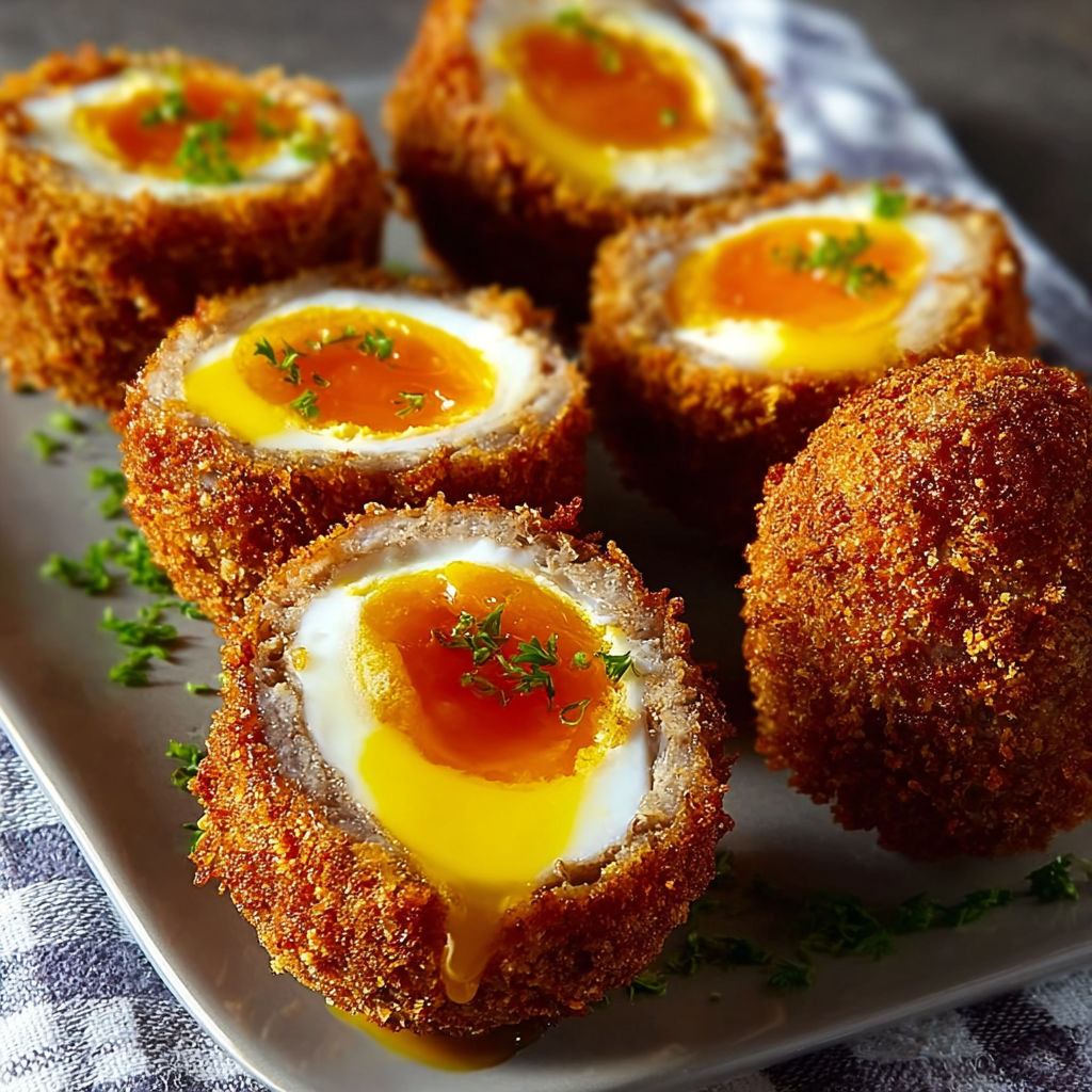 Crispy Air Fryer Scotch Eggs.