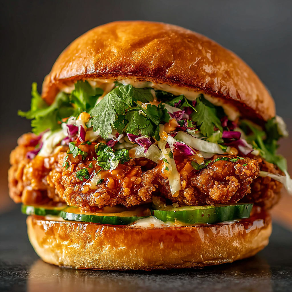 A sandwich with lettuce, tomato, and cucumber.