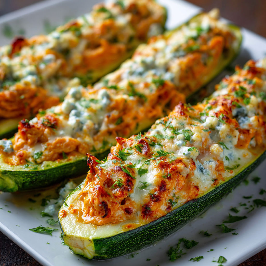 A plate of food with a blue cheese sauce.