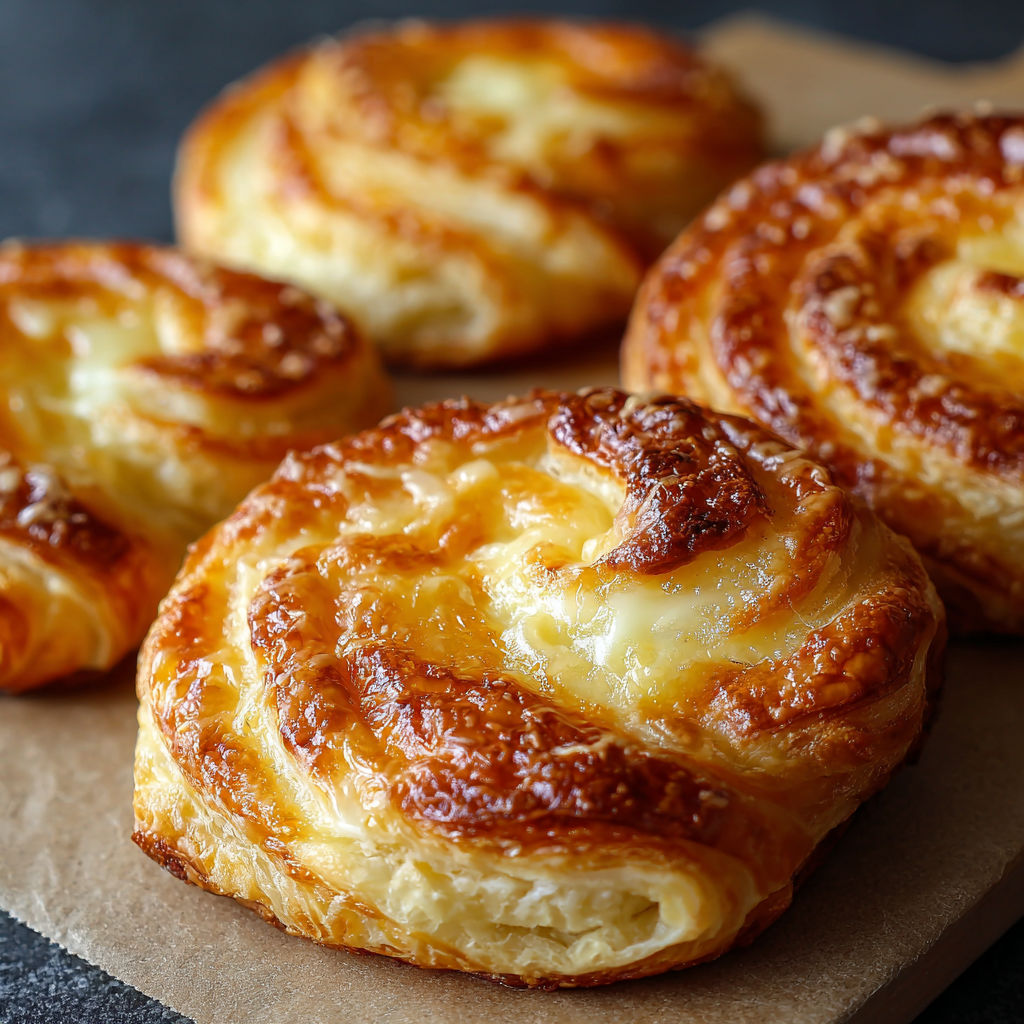 A pastry with a golden brown crust.