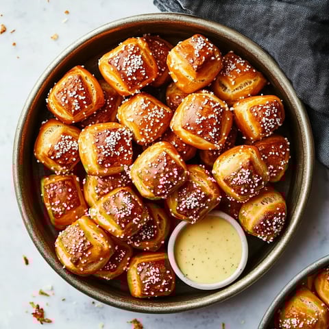 Golden Chewy Pretzel Snacks