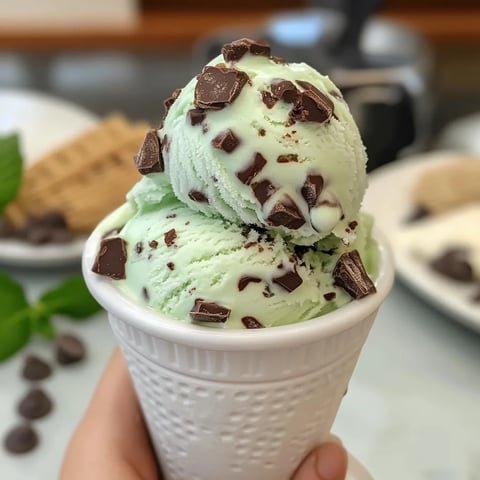 Mint Chocolate Chip Dessert from Ninja Creami