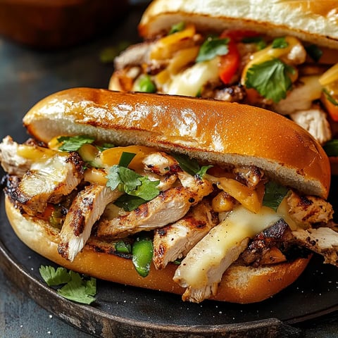 Cheesy Chicken Sandwich Delight