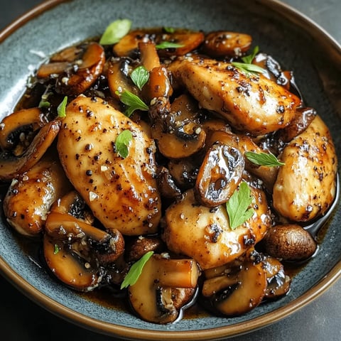 Mushroom Pepper Chicken