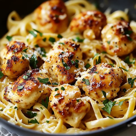 Pan-Seared Chicken with Creamy Parmesan Pasta