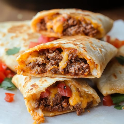 Cheesy Baked Taco Pockets
