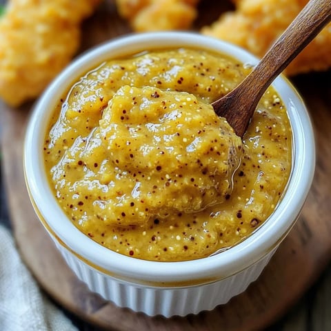 A bowl of sauce with a wooden spoon in it.