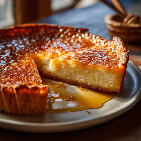 A slice of pie on a plate.