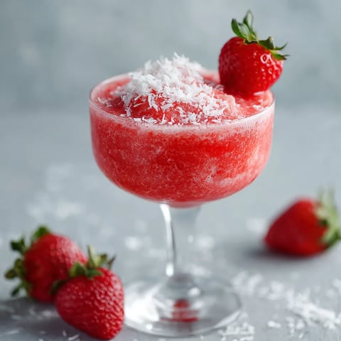 A glass of strawberry milk with a strawberry on top.
