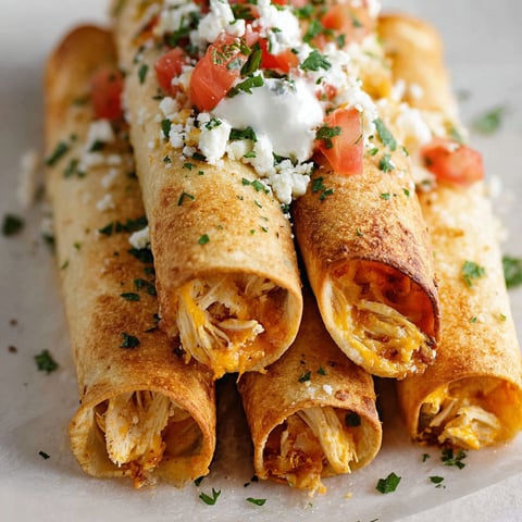 A plate of cream cheese chicken taquitos.
