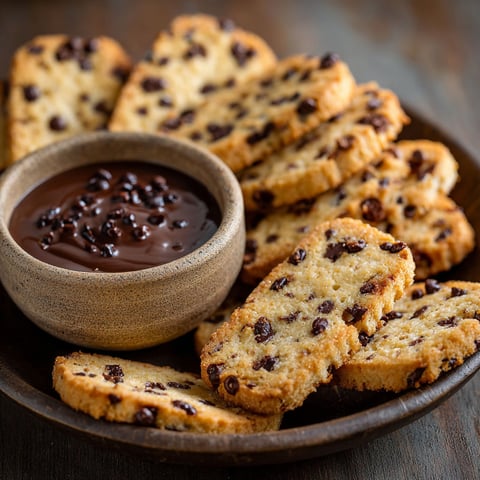 A plate of chocolate chip cookie dippers.