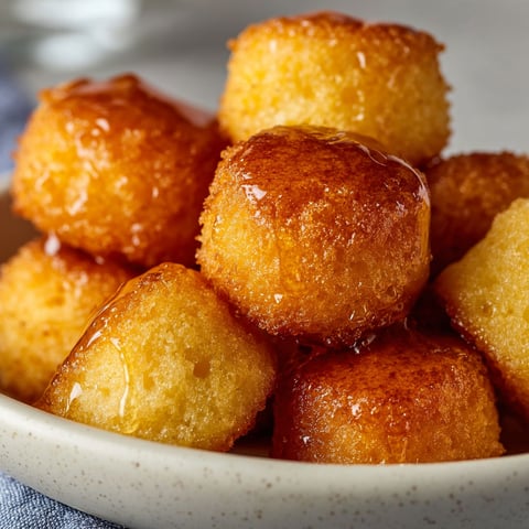 A bowl of honey butter cornbread poppers.