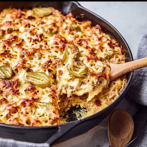 A close up of a delicious Cuban Casserole.