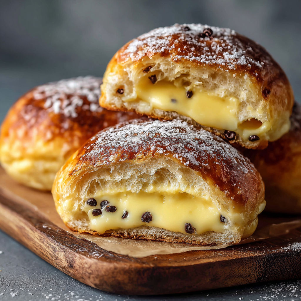 A plate of pastries with powdered sugar on top.