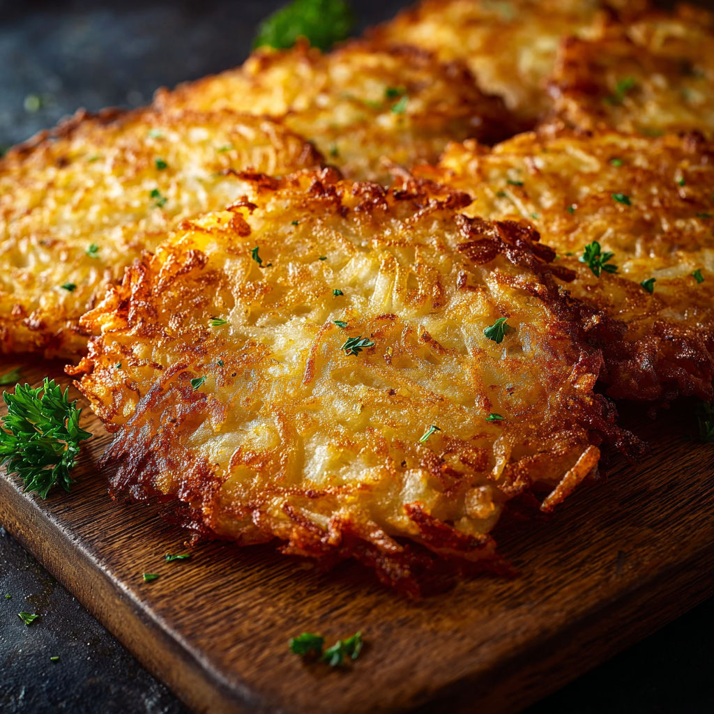 A plate of homemade McDonald's hash browns.