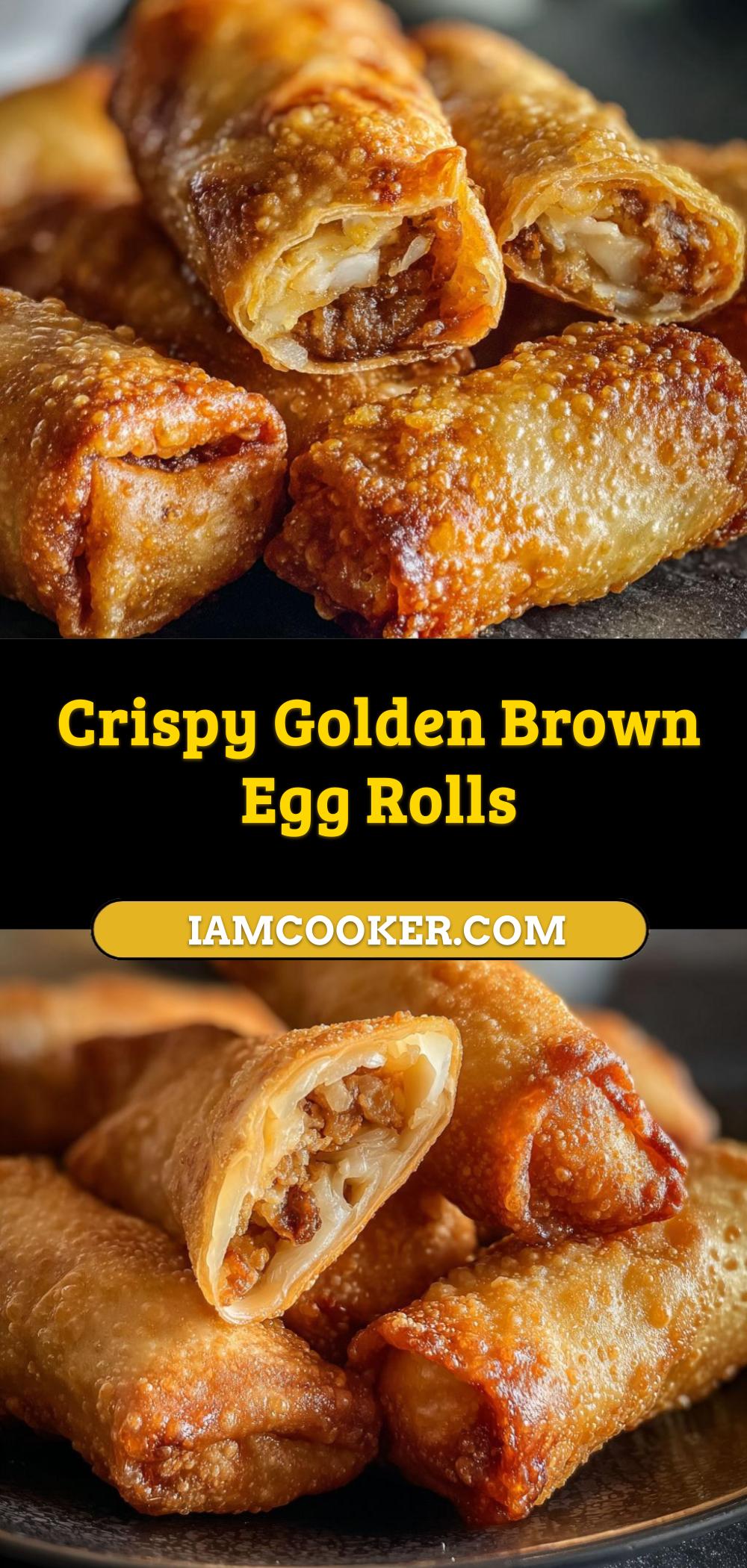 Crispy Egg Rolls with Golden Brown Shell and Flavorful Filling - Iam Cooker