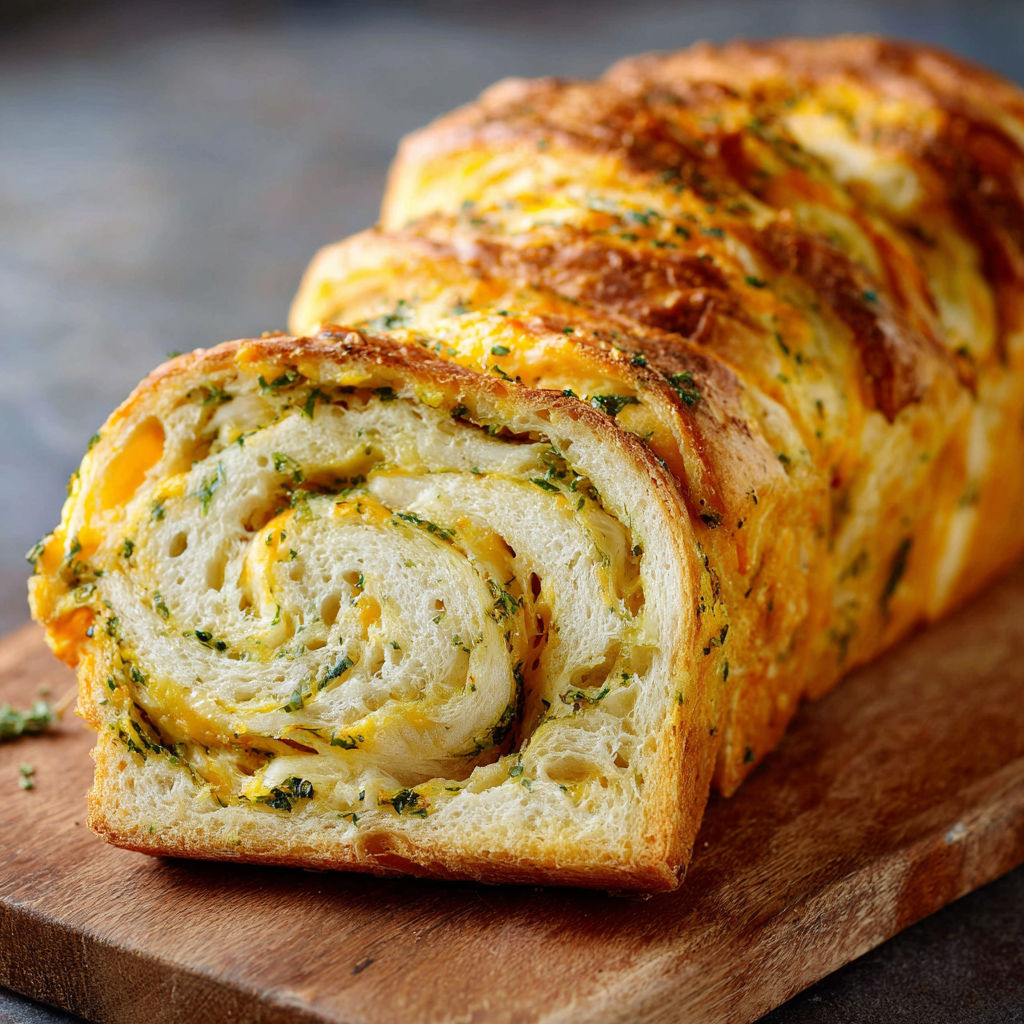 A loaf of bread with a twist in it.